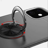 Apple iPhone 11 Kılıf Zore Ravel Silikon Kapak Siyah-Mavi