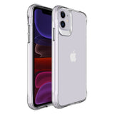 Apple iPhone 11 Kılıf Zore Şeffaf Ultra İnce Airbag Tasarımlı Okka Kapak Renksiz