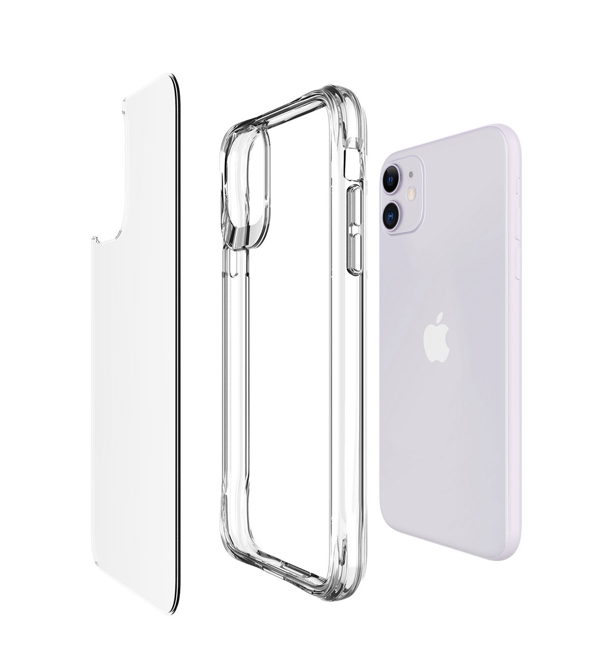 Apple iPhone 11 Kılıf Zore Şeffaf Ultra İnce Airbag Tasarımlı Okka Kapak Renksiz