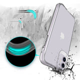 Apple iPhone 11 Kılıf Zore Şeffaf Ultra İnce Airbag Tasarımlı Okka Kapak Renksiz