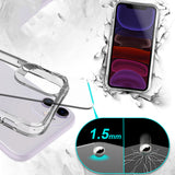 Apple iPhone 11 Kılıf Zore Şeffaf Ultra İnce Airbag Tasarımlı Okka Kapak Renksiz