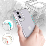 Apple iPhone 11 Kılıf Zore Şeffaf Ultra İnce Airbag Tasarımlı Okka Kapak Renksiz