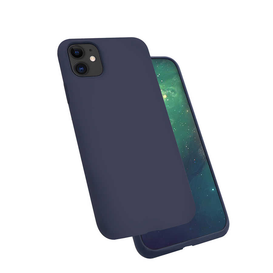 Apple iPhone 11 Kılıf Zore Silk Silikon Pembe