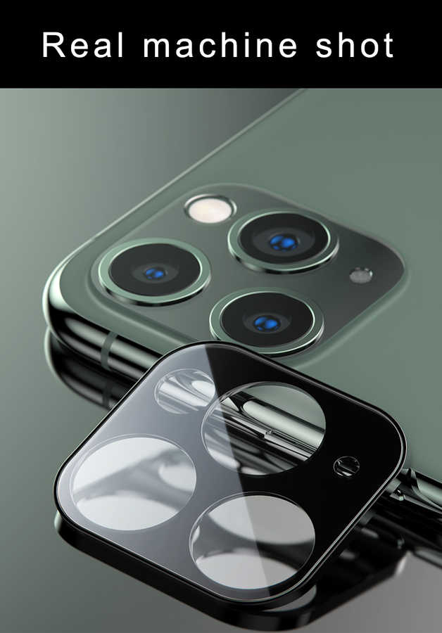 Apple iPhone 11 Pro Zore CP-02 Metal Kamera Koruyucu Siyah