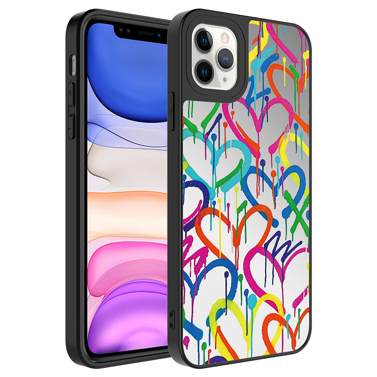 Apple iPhone 11 Pro Kılıf Aynalı Desenli Kamera Korumalı Parlak Zore Mirror Kapak Ayna
