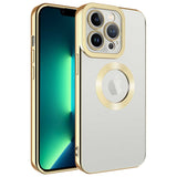 Apple iPhone 11 Pro Kılıf Kamera Korumalı Logo Gösteren Zore Omega Kapak Siyah