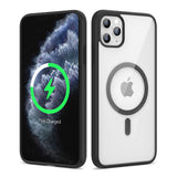 Apple iPhone 11 Pro Kılıf M-safe Wireless Şarj Özellikli Silikon Zore Ege Kapak Siyah