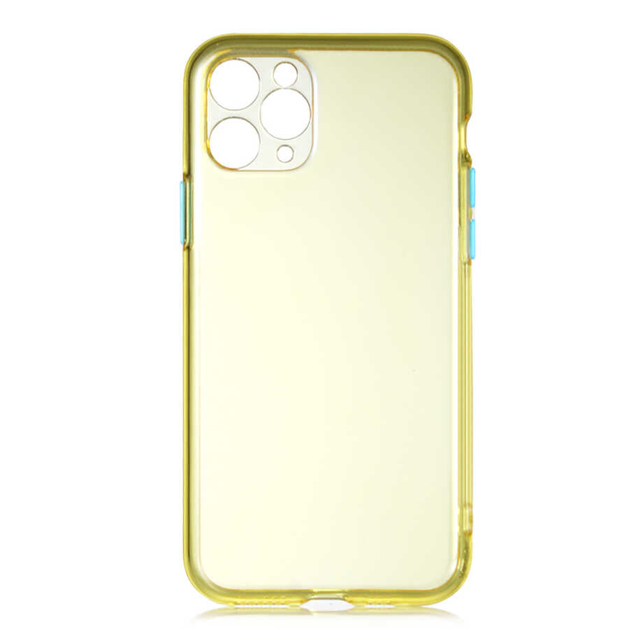 Apple iPhone 11 Pro Kılıf Zore Bistro Kapak Sarı