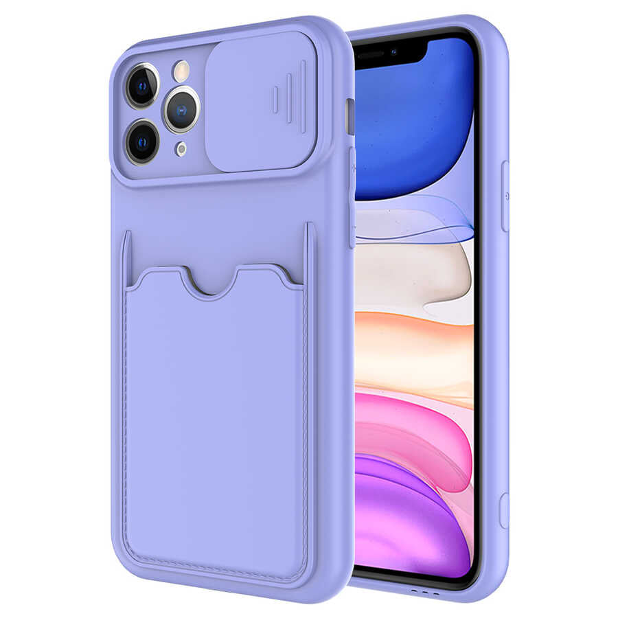 Apple iPhone 11 Pro Kılıf Zore Kartix Kapak Lila