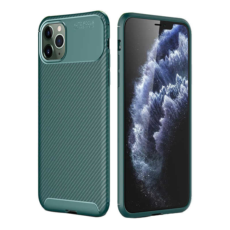 Apple iPhone 11 Pro Kılıf Zore Negro Silikon Kapak Yeşil