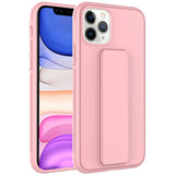 Apple iPhone 11 Pro Kılıf Zore Qstand Kapak Pembe