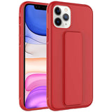 Apple iPhone 11 Pro Kılıf Zore Qstand Kapak Kırmızı