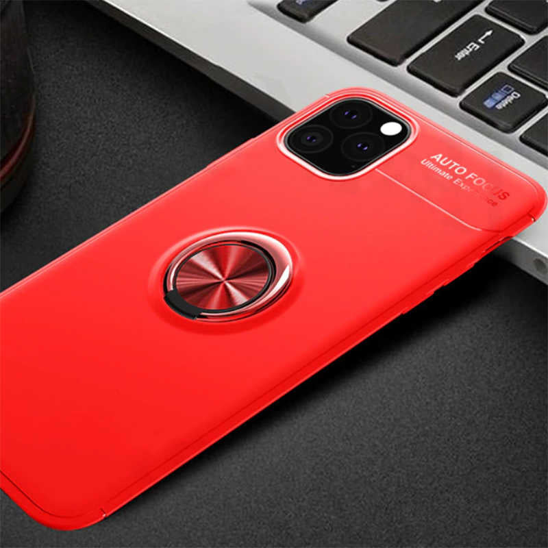 Apple iPhone 11 Pro Kılıf Zore Ravel Silikon Kapak Kırmızı