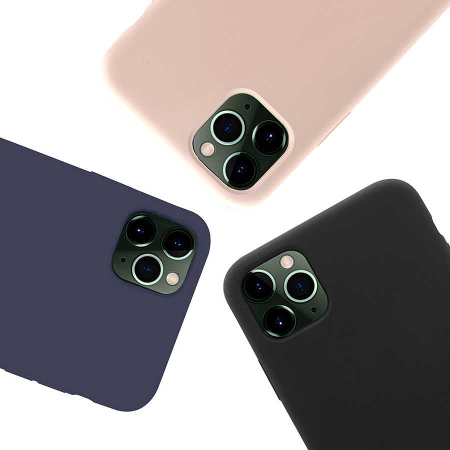 Apple iPhone 11 Pro Kılıf Zore Silk Silikon Lacivert