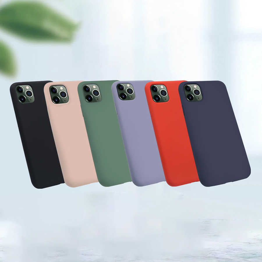 Apple iPhone 11 Pro Kılıf Zore Silk Silikon Lacivert
