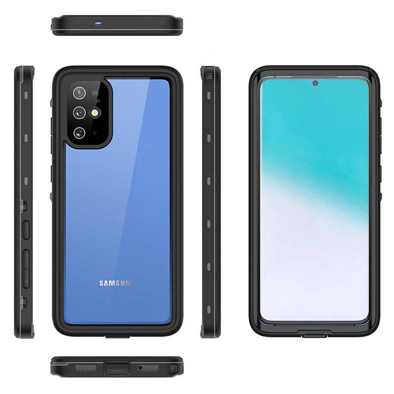 Galaxy S20 Plus Kılıf 1-1 Su Geçirmez Kılıf Siyah