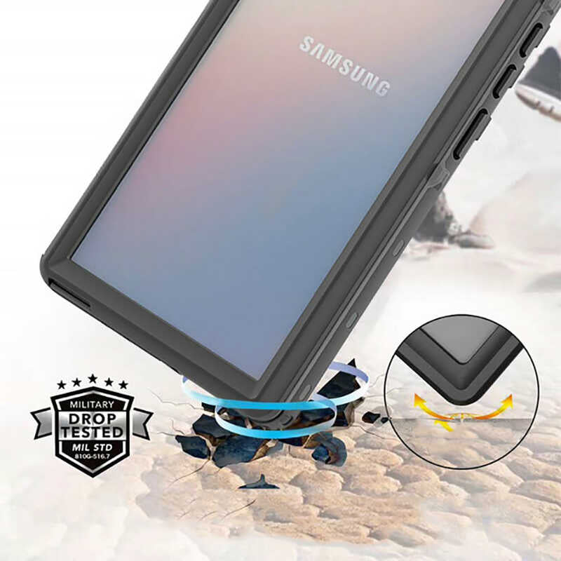 Galaxy S20 Plus Kılıf 1-1 Su Geçirmez Kılıf Siyah
