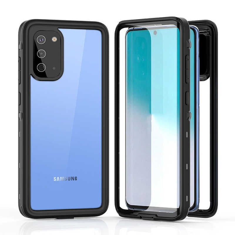 Galaxy S20 Kılıf 1-1 Su Geçirmez Kılıf Siyah