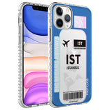 Apple iPhone 11 Pro Max Kılıf Airbag Kenarlı Renkli Desenli Silikon Zore Elegans Kapak NO4