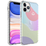 Apple iPhone 11 Pro Max Kılıf Airbag Kenarlı Renkli Desenli Silikon Zore Elegans Kapak NO7