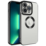 Apple iPhone 11 Pro Max Kılıf Kamera Korumalı Logo Gösteren Zore Omega Kapak Siyah