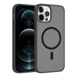 Apple iPhone 11 Pro Max Kılıf M-safe Şarj Özellikli Babet Kapak Siyah