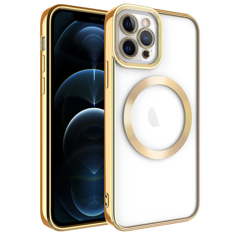 Apple iPhone 11 Pro Max Kılıf M-safe Wireless Şarj Özellikli Zore Setro Silikon Siyah
