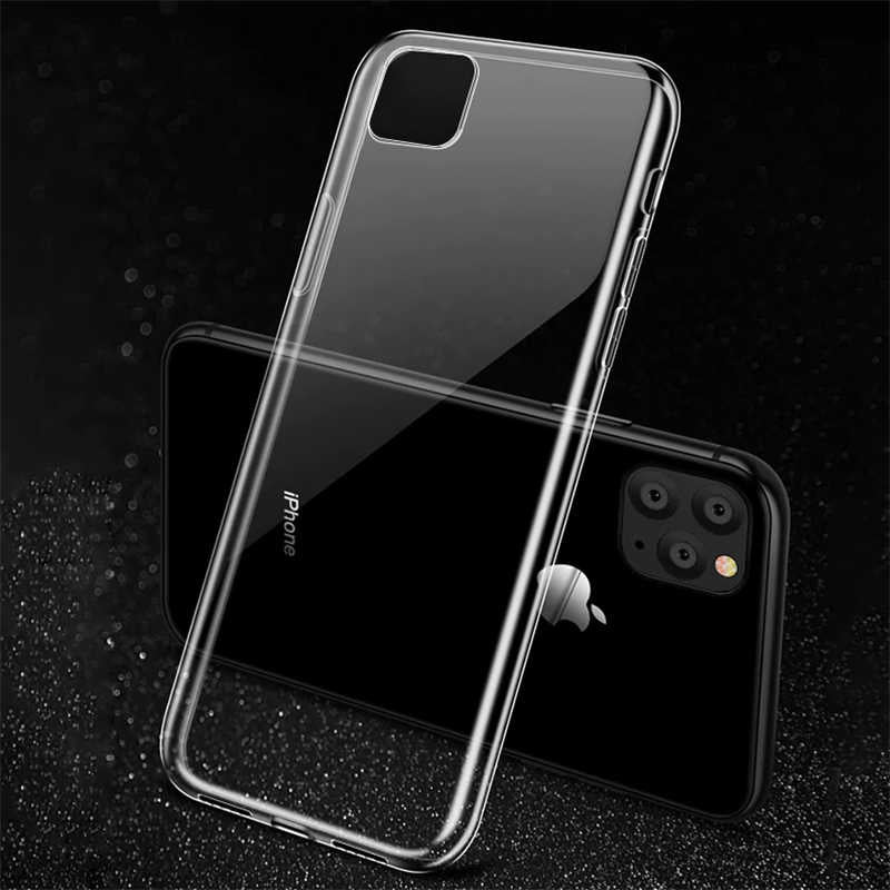 Apple iPhone 11 Pro Max Kılıf Zore Süper Silikon Kapak Renksiz