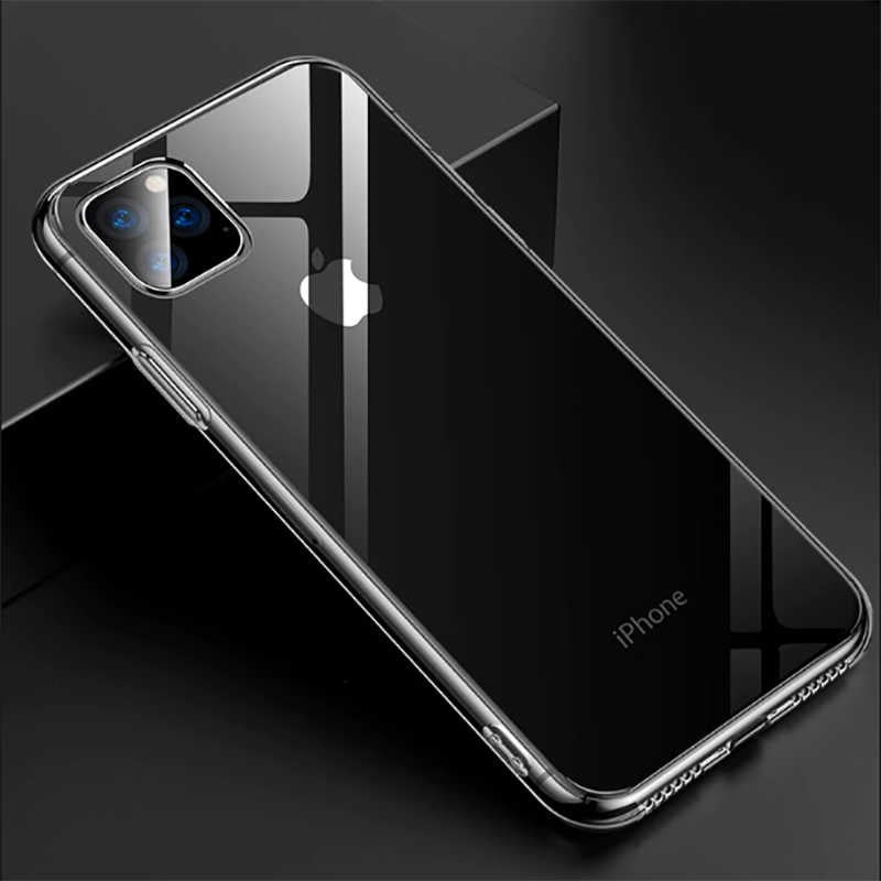 Apple iPhone 11 Pro Max Kılıf Zore Süper Silikon Kapak Renksiz