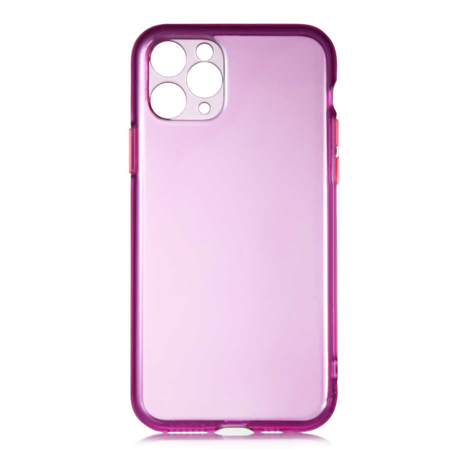 Apple iPhone 11 Pro Max Kılıf Zore Bistro Kapak Mor