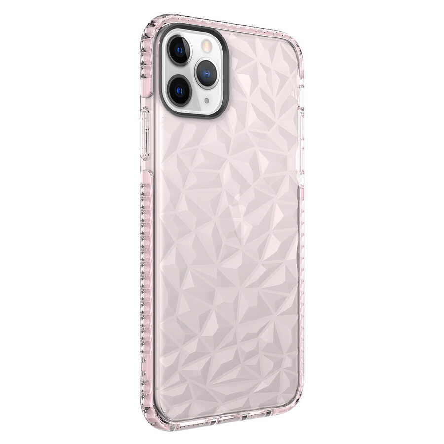 Apple iPhone 11 Pro Max Kılıf Zore Buzz Kapak Pembe