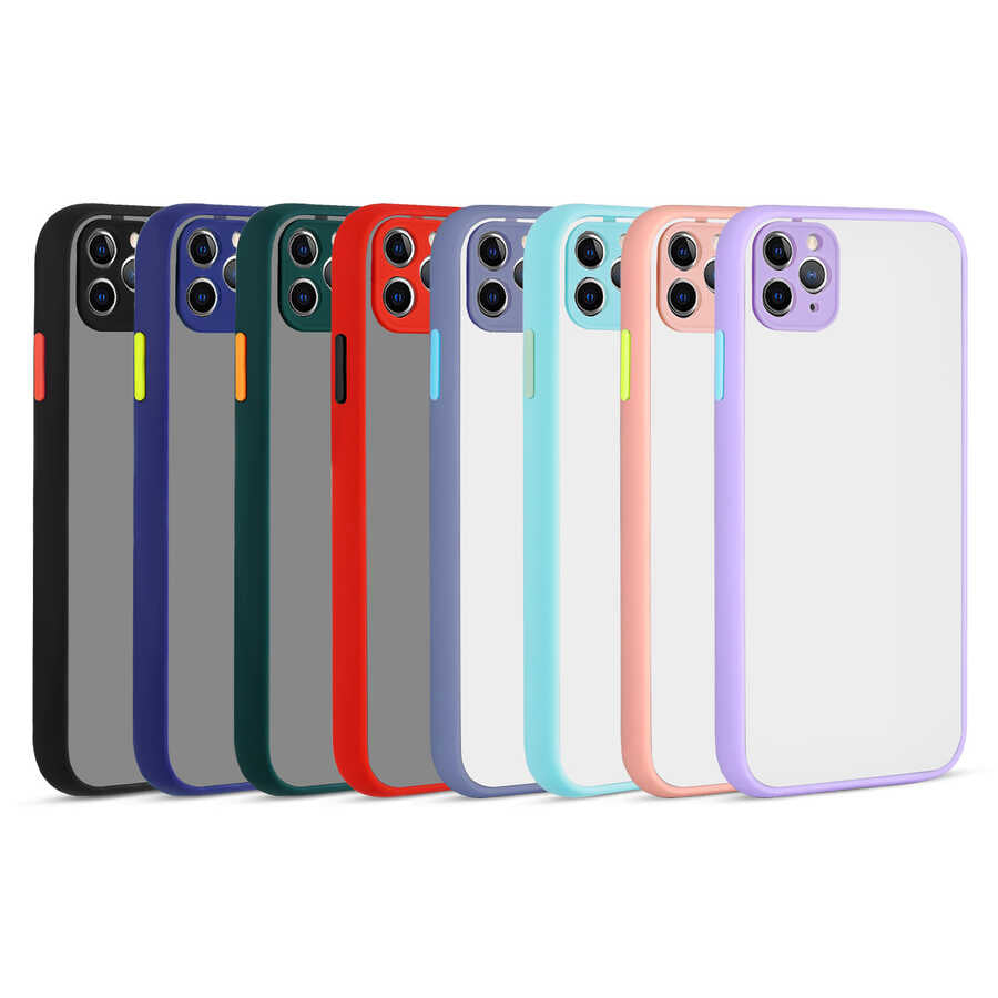 Apple iPhone 11 Pro Max Kılıf Zore Hux Kapak Turkuaz