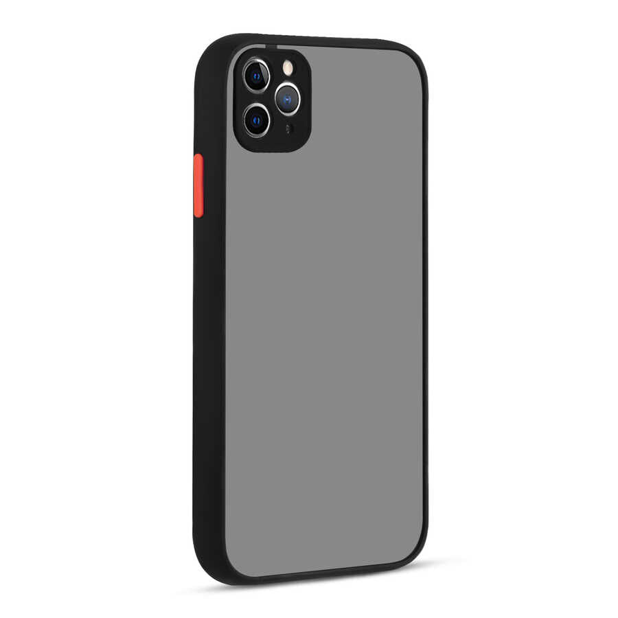 Apple iPhone 11 Pro Max Kılıf Zore Hux Kapak Siyah