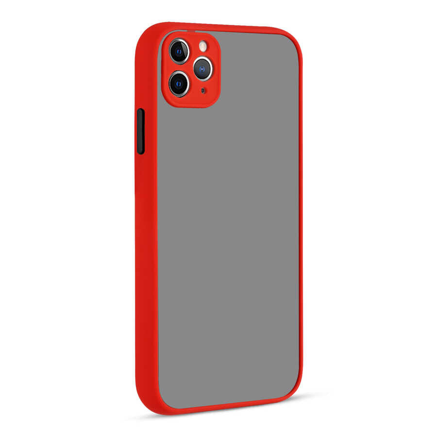 Apple iPhone 11 Pro Max Kılıf Zore Hux Kapak Kırmızı