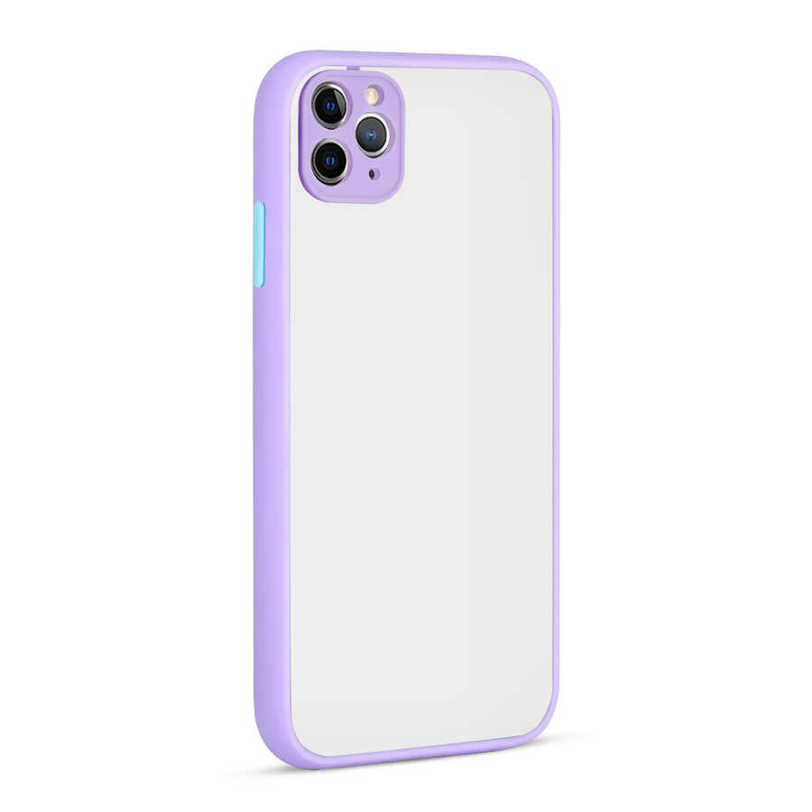 Apple iPhone 11 Pro Max Kılıf Zore Hux Kapak Lila