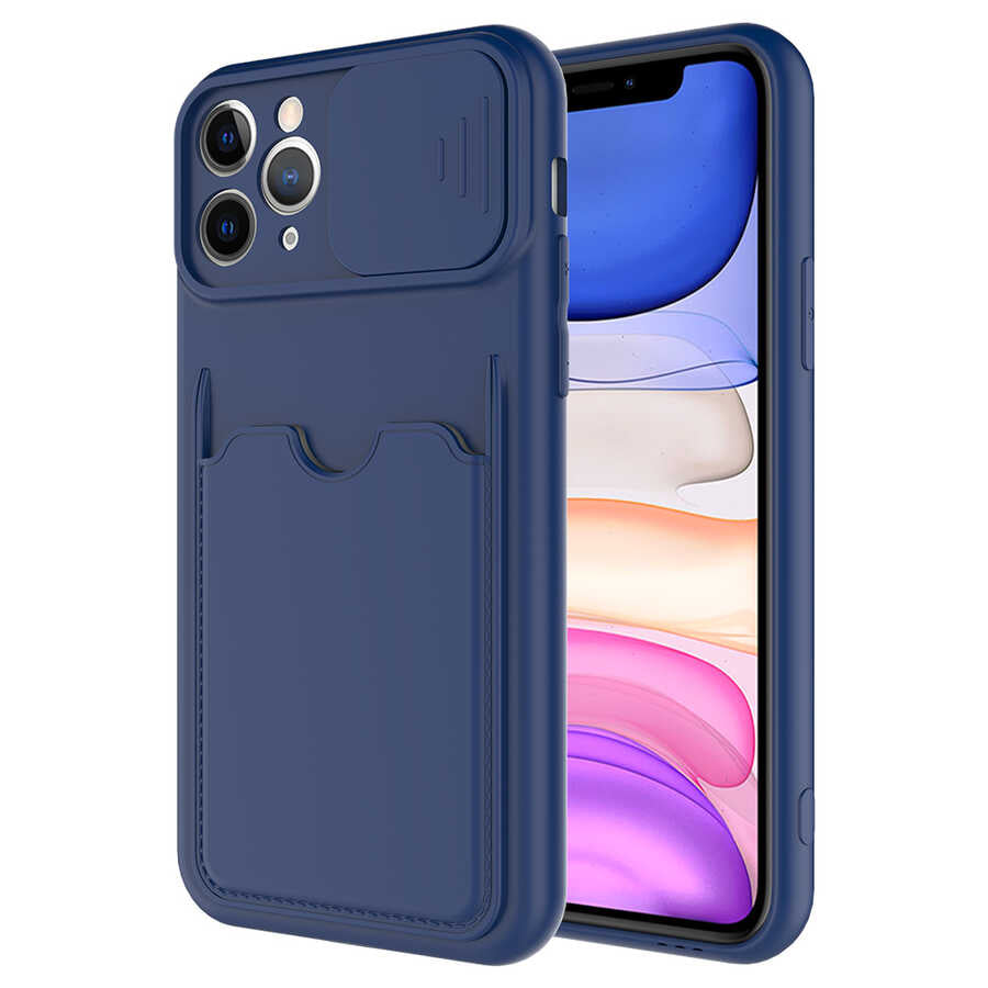 Apple iPhone 11 Pro Max Kılıf Zore Kartix Kapak Siyah