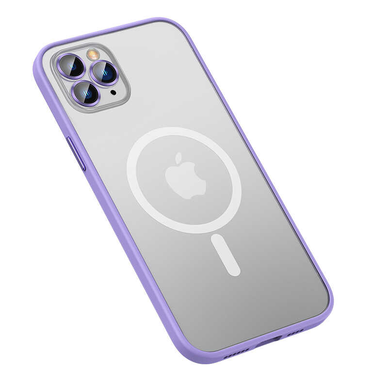 Apple iPhone 11 Pro Max Kılıf Zore Mokka Wireless Kapak Rose Gold