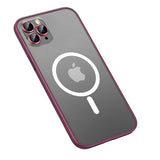 Apple iPhone 11 Pro Max Kılıf Zore Mokka Wireless Kapak Koyu Mor