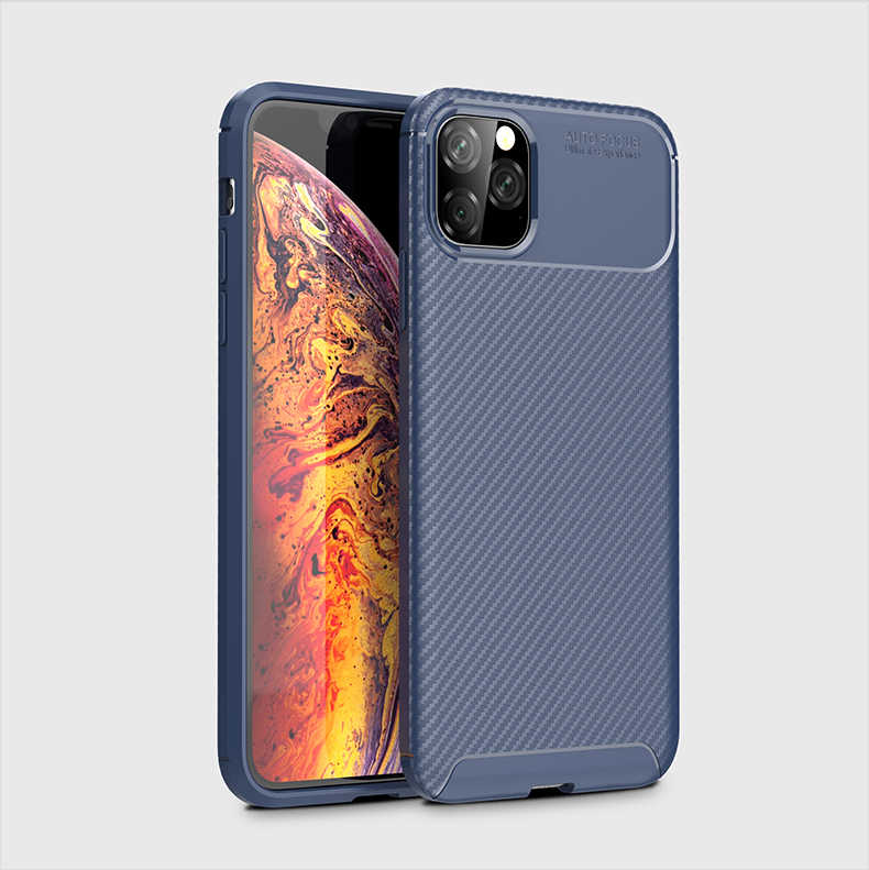 Apple iPhone 11 Pro Max Kılıf Zore Negro Silikon Kapak Lacivert