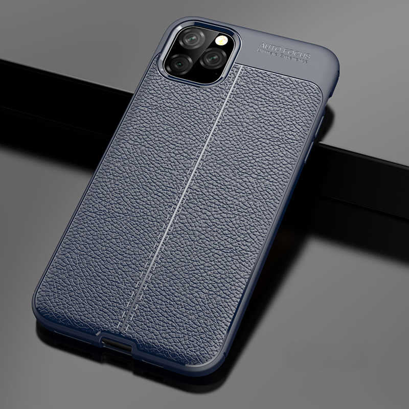 Apple iPhone 11 Pro Max Kılıf Zore Niss Silikon Kapak Lacivert