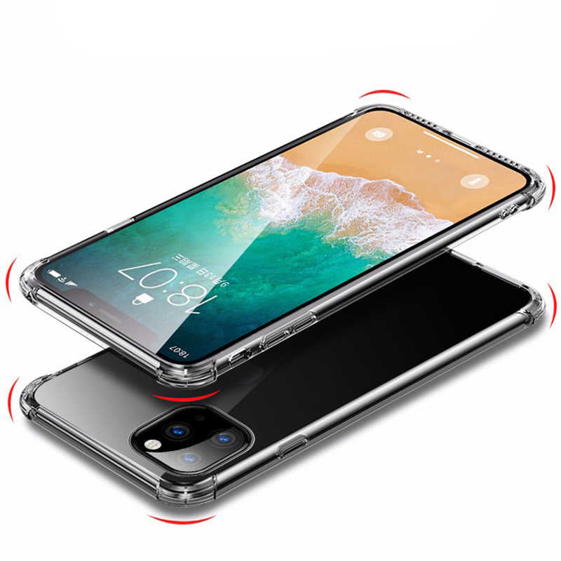 Apple iPhone 11 Pro Max Kılıf Zore Nitro Anti Shock Silikon Renksiz