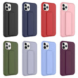 Apple iPhone 11 Pro Max Kılıf Zore Qstand Kapak Kırmızı