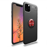 Apple iPhone 11 Pro Max Kılıf Zore Ravel Silikon Kapak Siyah-Rose Gold