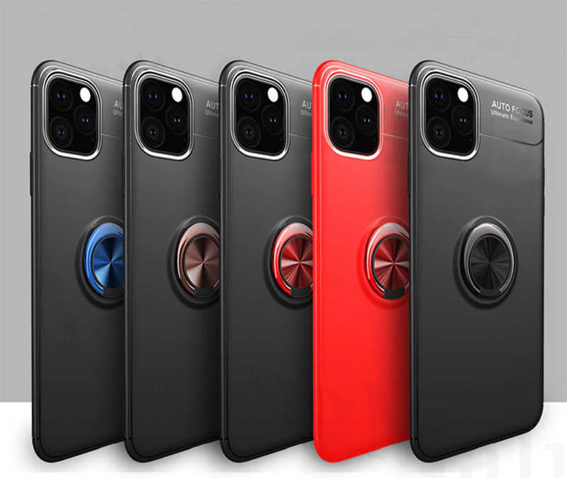 Apple iPhone 11 Pro Max Kılıf Zore Ravel Silikon Kapak Siyah-Mavi