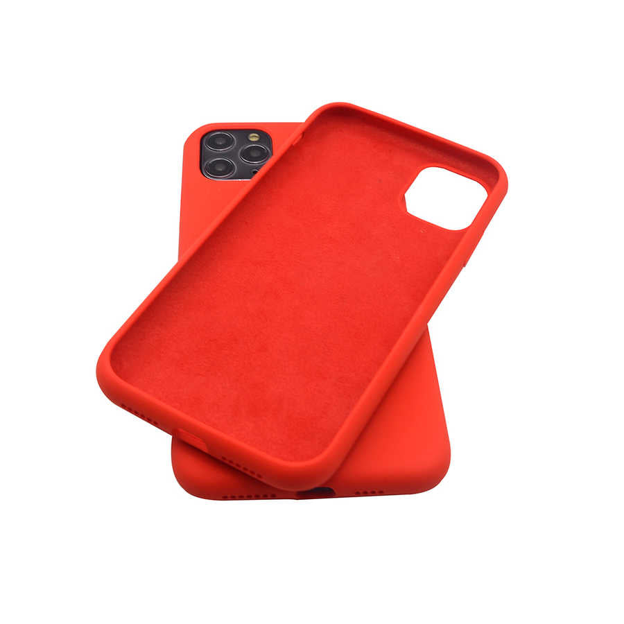Apple iPhone 11 Pro Max Kılıf Zore Silk Silikon Lacivert