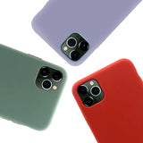 Apple iPhone 11 Pro Max Kılıf Zore Silk Silikon Koyu Yeşil