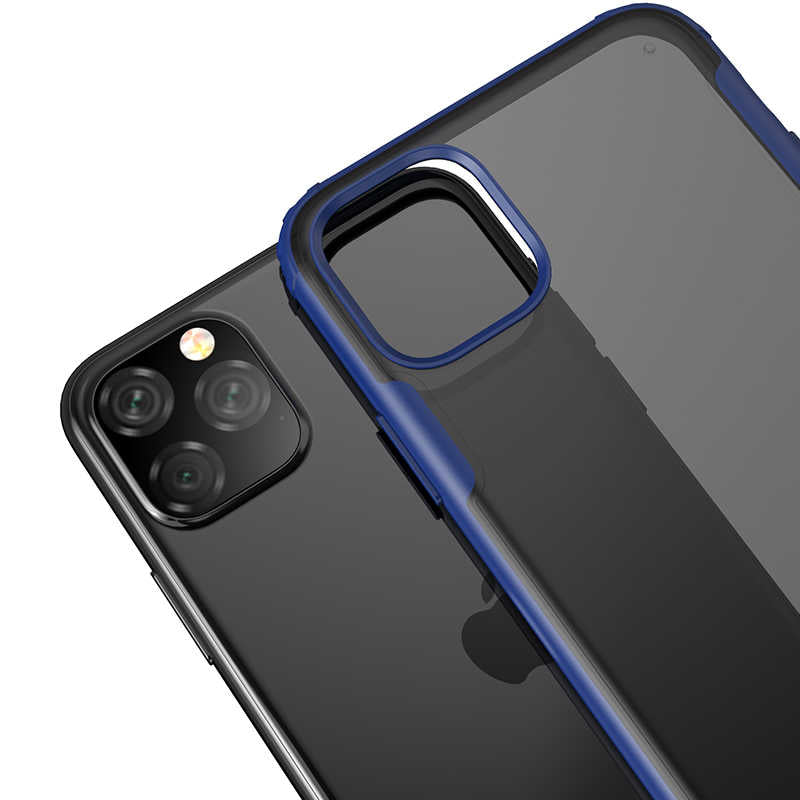 Apple iPhone 11 Pro Max Kılıf Zore Volks Kapak Lacivert