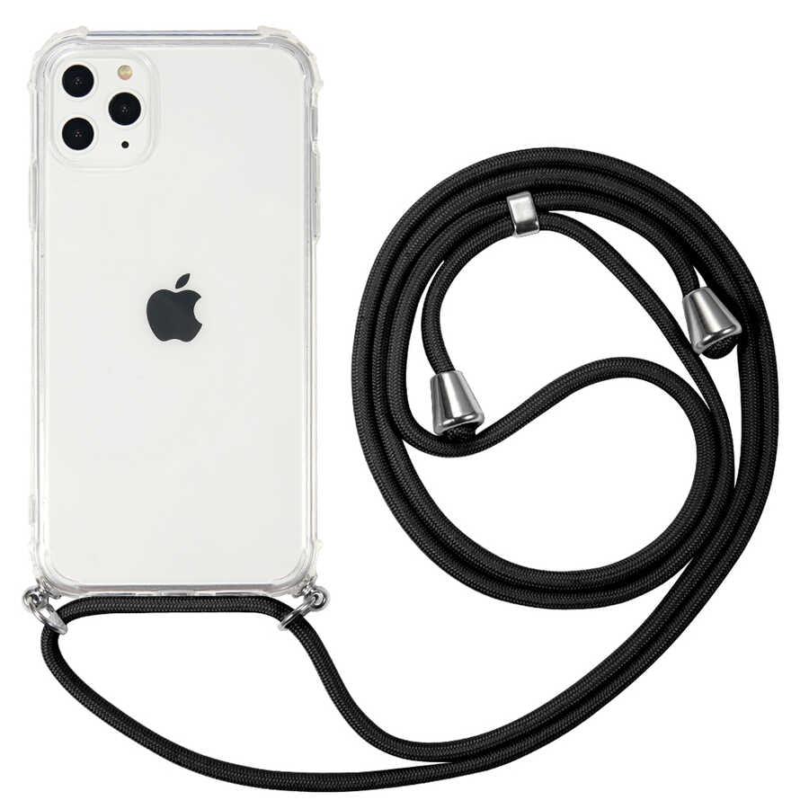 Apple iPhone 11 Pro Max Kılıf Zore X-Rop Kapak Renksiz