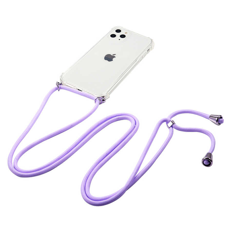 Apple iPhone 11 Pro Max Kılıf Zore X-Rop Kapak Renksiz