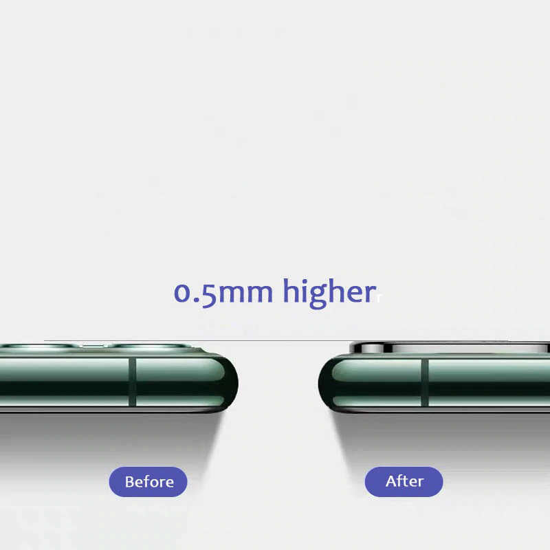 Apple iPhone 11 Pro Max Zore Metal Kamera Koruyucu Mavi